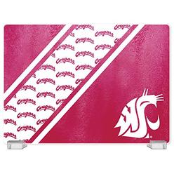 Duck House NCAA Washington State Cougars Tempered Glass Cutting Board with Display Stand