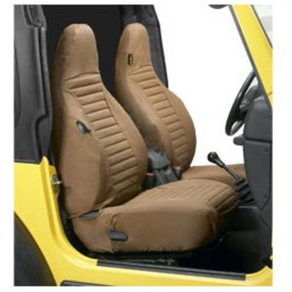 Bestop 2922637 Spice Seat Covers for Front High-Back Seats - Jeep 1997-2002 Wrangler; Sold as Pair; Fit Factory Seats