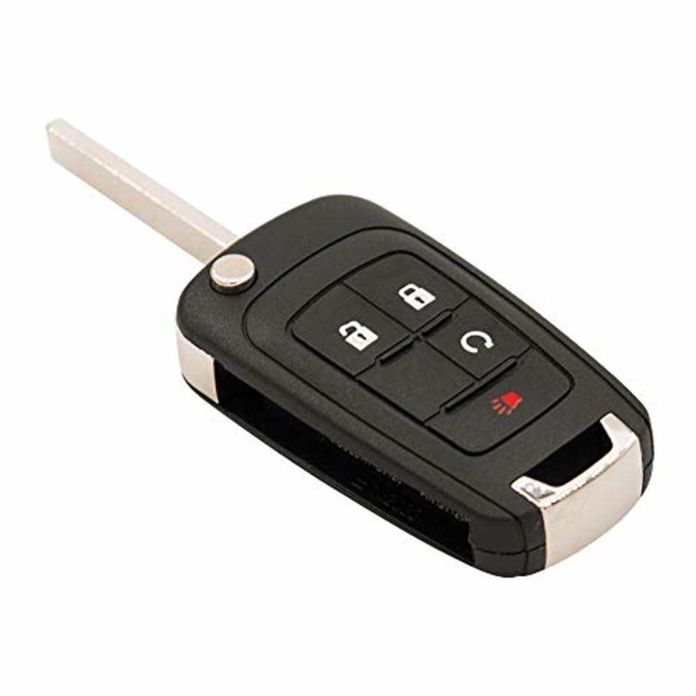 Keyless2Go Replacement for Keyless Remote 4 Button Flip Car Key Fob For OHT01060512
