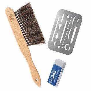 ES03 Mr. Pen Dusting Brush, Drafting Brush, Eraser Shield and Eraser