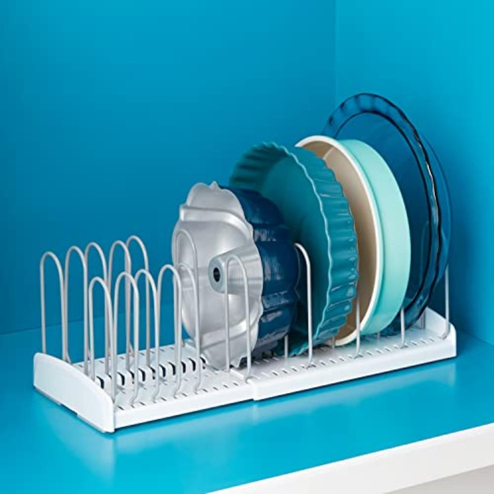 YouCopia StoreMore Expandable Pan and Lid Rack, Adjustable Pot Lid Organizer for Kitchen Storage, 12.5・22・Wide