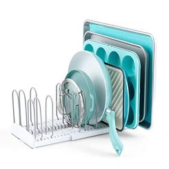 YouCopia StoreMore Expandable Pan and Lid Rack, Adjustable Pot Lid Organizer for Kitchen Storage, 12.5・22・Wide