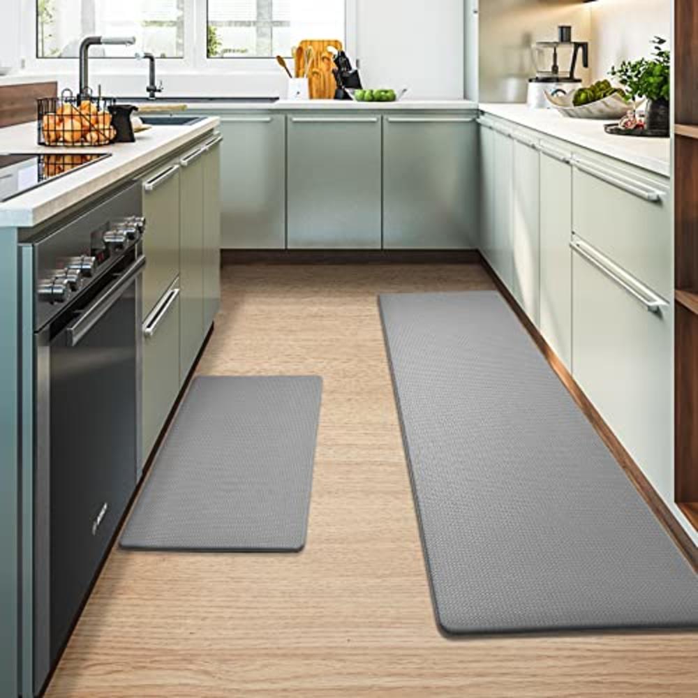 Color&Geometry Kitchen Rugs, Kitchen Rug Set 2 Piece Kitchen Runner Rug Kitchen Floor Mat, Cushioned Anti Fatigue Kitchen Mat No