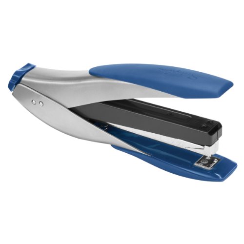Swingline Stapler, SmartTouch Desktop Stapler, Reduced Effort, 25 Sheets, Full Strip, Silver/Blue (S7066525)