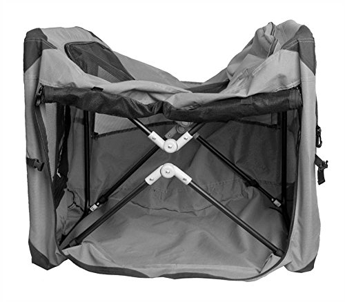 Pet Gear 3 Door Portable Soft Crate, Folds Compact for Travel in Seconds No Tools Required, Comes with Comfort Pad + Storage Bag