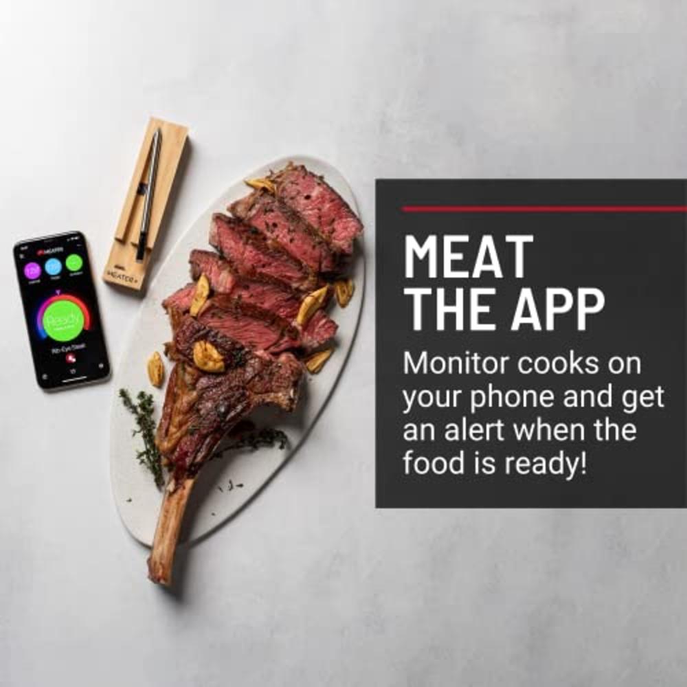 MEATER Plus | Smart Meat Thermometer with Bluetooth | 165ft Wireless Range | for The Oven, Grill, Kitchen, BBQ, Smoker, Rotisser