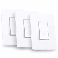 Kasa Smart Light Switch HS200P3, Single Pole, Needs Neutral Wire, 2.4GHz Wi-Fi Light Switch Works with Alexa and Google Home, UL
