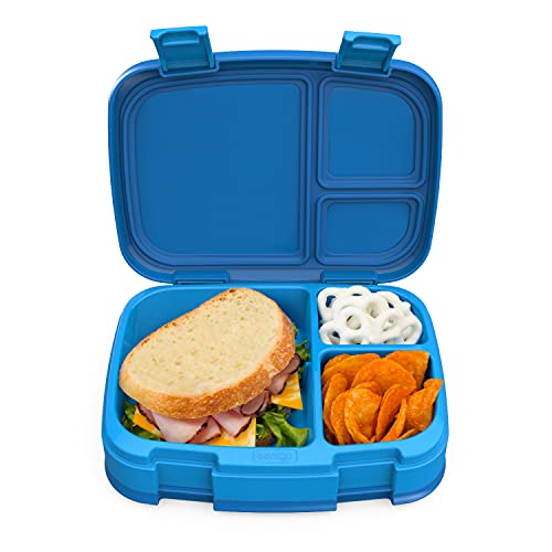 Bentgo Fresh ・Leak-Proof, Versatile 4-Compartment Bento-Style Lunch Box with Removable Divider, Portion-Controlled Meals for Tee