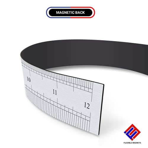 Better crafts Magnetic Ruler - Flexible Magnet Measuring Tape 12 inch Ruler