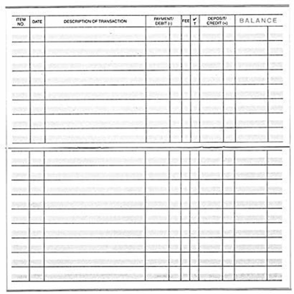 Easy Read Register 12 Check registers for Personal Checkbook - Checkbook Ledger Transaction Registers Log for Personal or Business Bank Checking Ac
