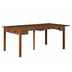 MECO Stakmore Traditional Expanding Table, Fruitwood Frame