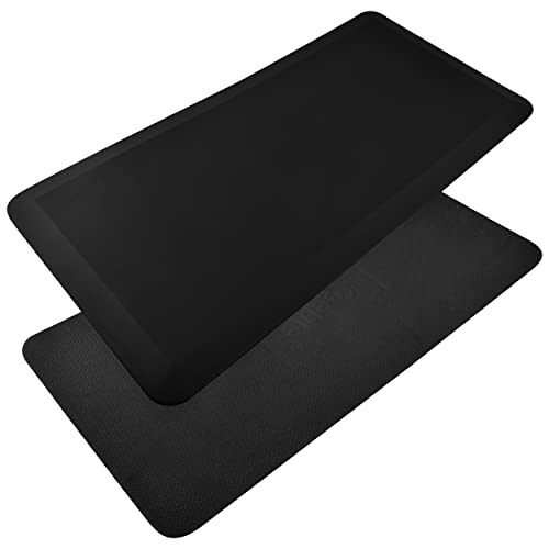 Keeble Outlets Anti Fatigue Mat - Cushioned 3/4 Inch Comfort Floor Mats for Kitchen, Office & Garage - Padded Pad for Office - N