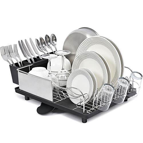 TOOLF Dish Rack,304 Stainless Steel Dish Drying Rack for ...