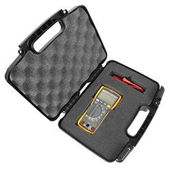CASEMATIX Digital Multimeter Case Compatible with Fluke Multimeter Fluke 117 and Others with Leads and Accessories - Includes Ca