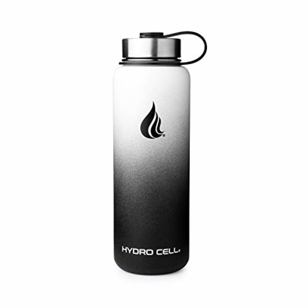 HYDRO CELL Stainless Steel Water Bottle w/ Straw & Wide Mouth Lids (64oz 40oz 32oz 24oz 18oz 14oz) - Keeps Liquids Perfectly Hot