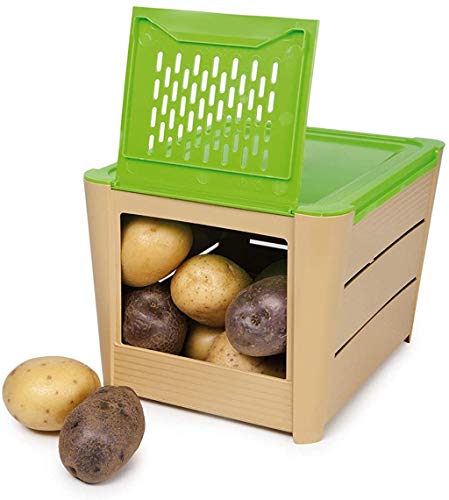 Snips Potato Keeper, 10.04" x 7.87" x 6.89", Green