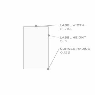 dashleigh 60 Printable Large 4 oz Bottle Labels, 5 x 2.5 inches, for