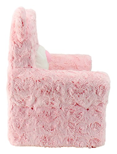 Animal Adventure | Sweet Seats | Pink Bear Childrens Plush Chair ,Large/14" x 19" x 20"