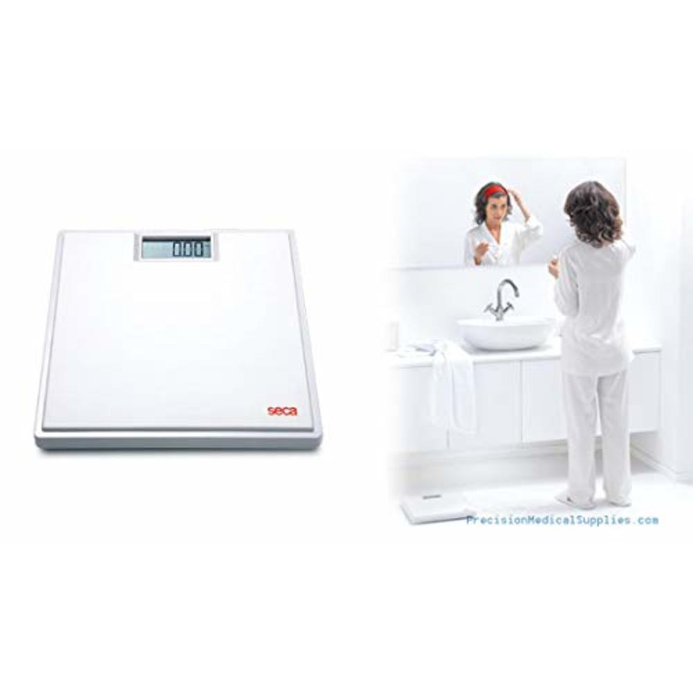Seca Scales Seca 803 Clara Electronic Flat Bathroom Scale with Large LCD Numbers