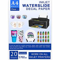 Printers Jack Pj02 Water Slide Decal Paper Inkjet Sheets Size Premium Water Slide Transfer Paper Clear Transparent Printable Waterslide Paper Printers Jack Pj02 Water Slide Decal Paper Inkjet Sheets Size Premium Water Slide Transfer Paper Clear Transparent Printable Waterslide Paper