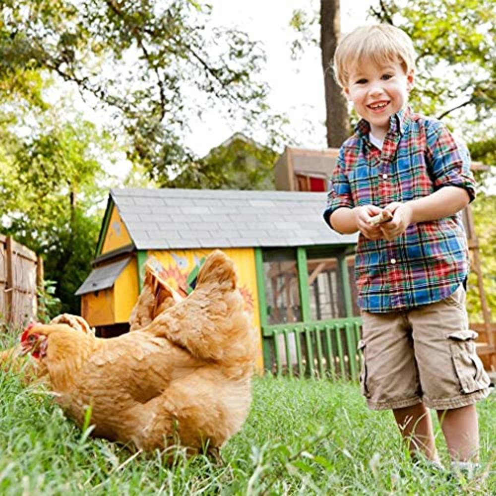 BestPet 72" x 48" Large Metal Chicken Coop, Chicken Run Outdoor Walk-in Poultry Cage Duck Coop Pet Playpen w/Door & Cover Rabbit