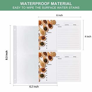 Rnairni Recipes Book Binder Set A5 Page Size Recipe Organizer Binder 30 Recipe Cards 10 Dividers 30 Plastic Page Protect Rnairni Recipes Book Binder Set A5 Page Size Recipe Organizer Binder 30 Recipe Cards 10 Dividers 30 Plastic Page Protect