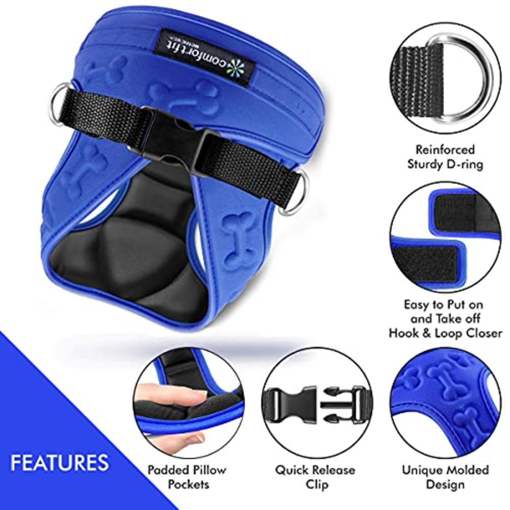 Metric USA Comfort Fit Step in Dog Vest Harness Easy to Put on Take Off Adjustable Puppy Harness Padded Soft Vest for Small and 