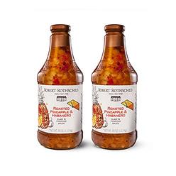 Robert Rothschild Farm Roasted Pineapple & Habanero Gourmet Glaze and Finishing Sauce ・Sweet and Spicy Marinade, Glaze or Dip ・4