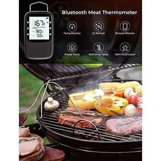 Govee Bluetooth Meat Thermometer, Smart Grill Thermometer, 196ft Remote  Monitor, Large Backlight Screen, Alarm Notification for