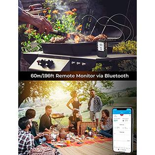Govee Bluetooth Meat Thermometer, Smart Grill Thermometer, 196ft