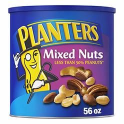 Planters Mixed Nuts Less Than 50% Peanuts with Peanuts (Almonds, Cashews, Hazelnuts, Pecans & Sea Salt, 3 Lb 8 Oz ( total 56 Oz)