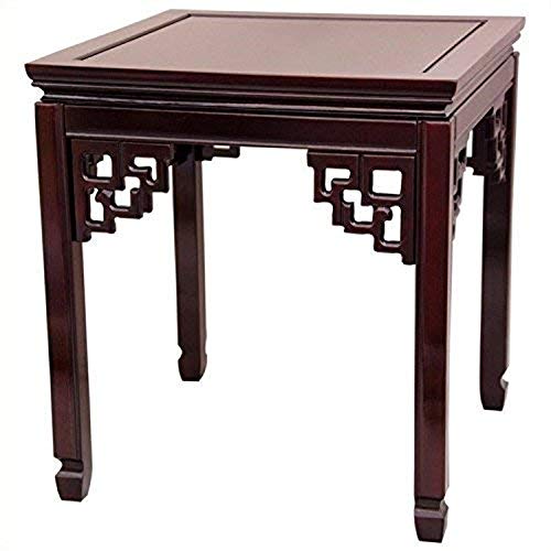 Oriental Furniture Rosewood Square Ming Table - Rosewood