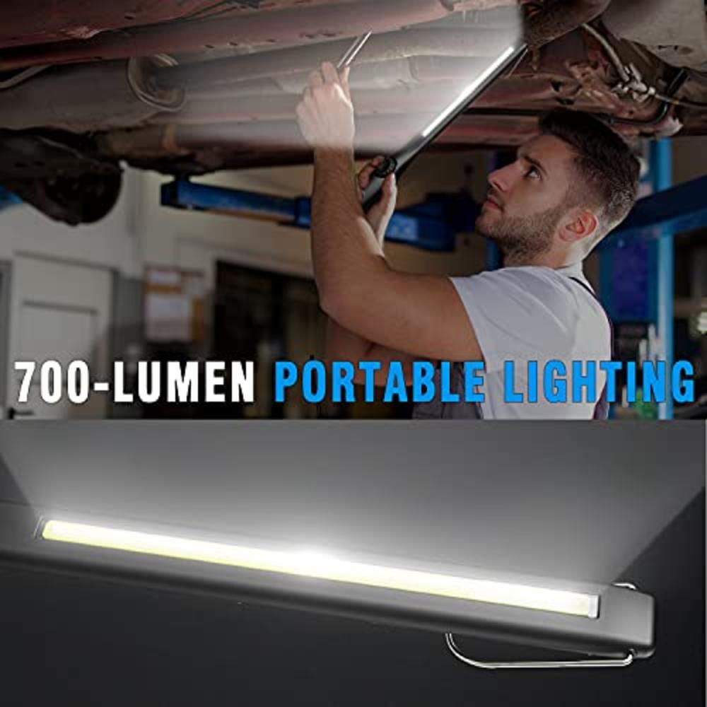 Dr. Prepare LED Work Light, 700 Lumens Rechargeable Work Light 3200mAh, Cordless Portable Magnetic COB LED Work Light, Inspectio
