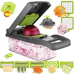 AHCZDDK Vegetable Chopper - Time-and Labor-Saving Food Chopper - Pro Onion Chopper Vegetable Cutter and Dicers ?12 in 1 Multifunctional 