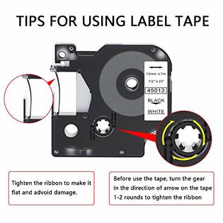 Camopro Replacement for Dymo D1 Label Tape 45013 S0720530 ...
