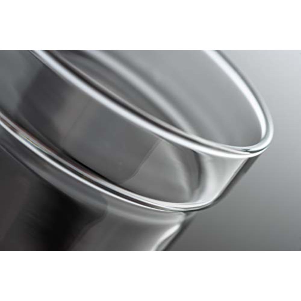 KeepCup Brew Cork, Reusable Glass Cup, Large 16oz | 454ml, Press