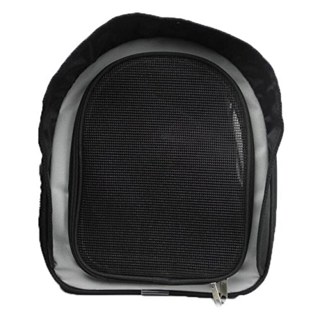 Pet Life, LLC. PET LIFE Phenom-Air Airline Approved Collapsible Fashion Designer Pet Dog Carrier, One Size, Black. White