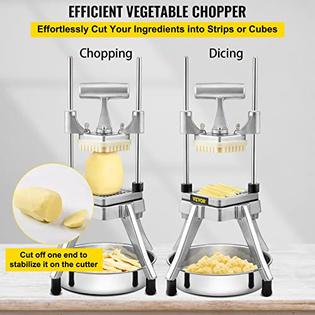 VEVOR 1/4'' Vegetable Dicer Commercial Fruit Slicer Chopper French Fry  Cutter