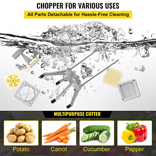 VEVOR Commercial Vegetable Fruit Dicer 1/4 in. Blade Onion Cutter