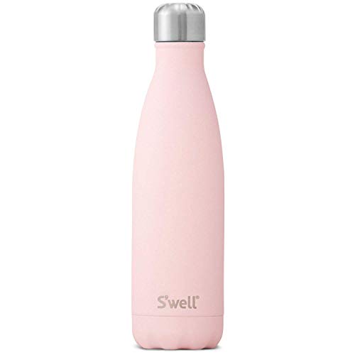 Swell Stainless Steel Water Bottle-17 Pink Topaz-Triple-Layered Vacuum-Insulated Containers Keeps Drinks Cold for 36 Hours and H