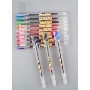 NO.0316 bouti1583 Gel Pens [0.5mm] 12 Colors Pack Ink Ball Point Pen For  Office School Stationery Supply