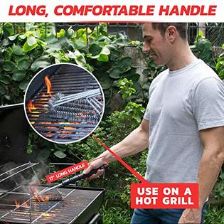 Alpha Grillers BBQ Grill Brush - Wire Grill Brush & BBQ Brush for Grill  Cleaning - Grill Brush for Outdoor Grill & Gas Grill Cle