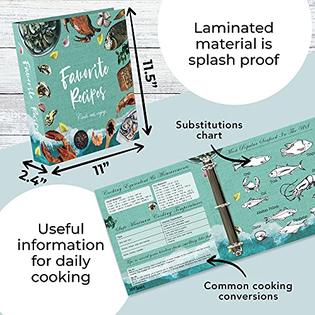 Craftsaints Recipe Binder 3 Ring Full Page Organizer Kit 8 5x11 In Book Binder With 16 Dividers 32 Labels 50 Plastic Sleeves Diy Fami Craftsaints Recipe Binder 3 Ring Full Page Organizer Kit 8 5x11 In Book Binder With 16 Dividers 32 Labels 50 Plastic Sleeves Diy Fami