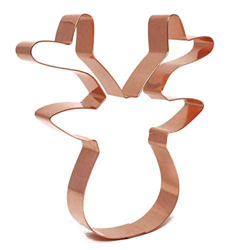 The Fussy Pup Large 5 Inch Santas Reindeer Face Christmas Cookie Cutter