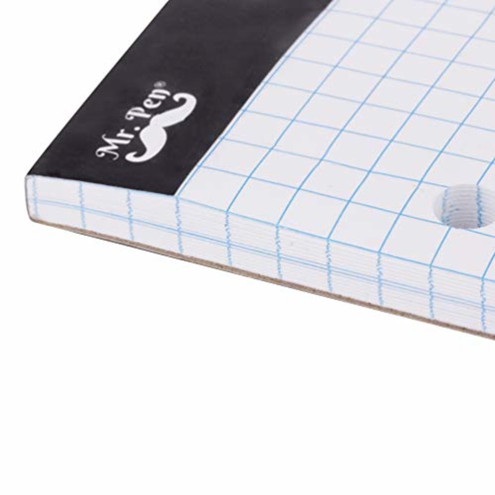 Mr. Pen- Graph Paper, Grid Paper Pad, 4x4 (4 Squares per inch), 8.5x11,  55 Sheets, 3-Hole Punched, Grid Paper, Graph Paper Pad
