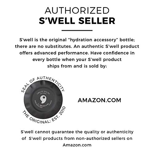 Swell Stainless Steel Roamer Bottle-64 Fl Oz-Onyx Triple-Layered Vacuum-Insulated Containers Keeps Drinks Cold for 72 Hours and 