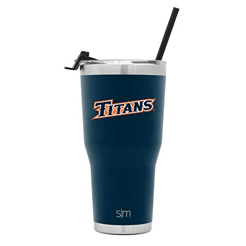 Simple Modern Officially Licensed Collegiate Cal State Fullerton Titans Tumbler with Straw and Flip Lid | Insulated Stainless St