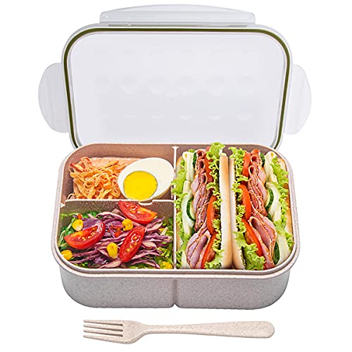 MISS BIG Bento Box,Bento Box Adult Lunch Box,Ideal Leak Proof Lunch Box Containers,Mom? Choice Kids Lunch Box,No BPAs and No Chemical Dye