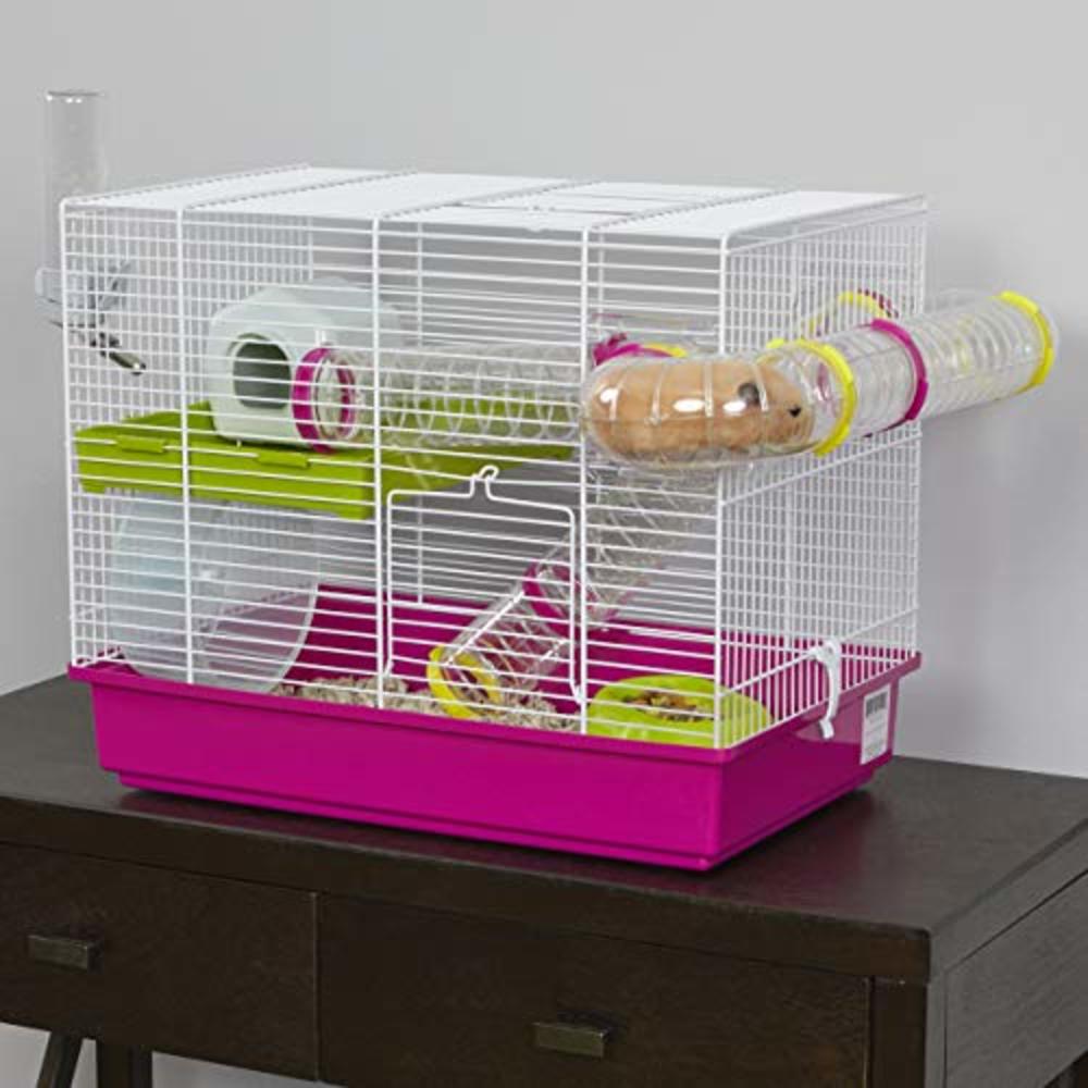 10. Best value: The Ferplast Laura Hamster Cage is a great value option that comes with accessories and natural wood.