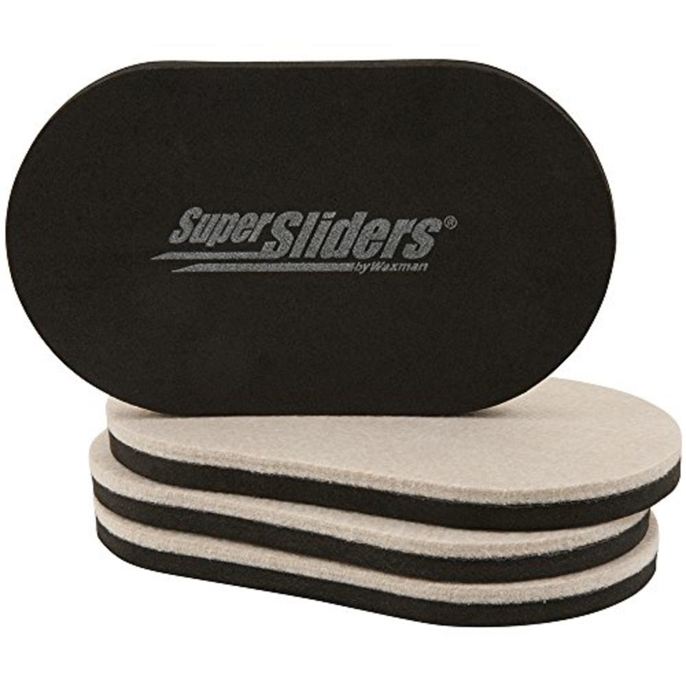 Super Sliders SuperSliders 4705195N Reusable Furniture Movers for Hardwood Floors – Quickly and Easily Move Any Item 3-1/2” x 6” Linen (4 Pack